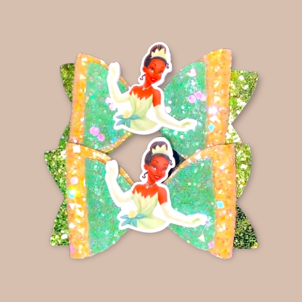 Princess Tiana hair bow